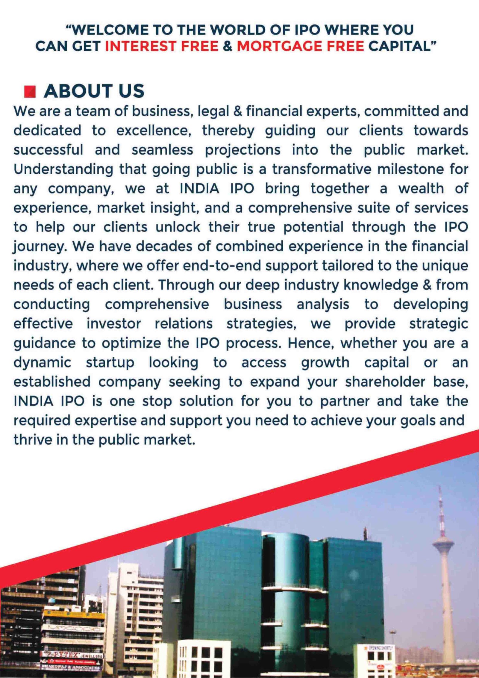 sme ipo services in India